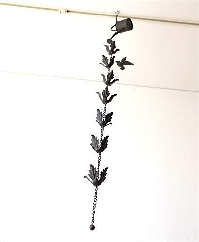 ジョウロ　おしゃれな雨樋　雨どい　レインチェーン Amazon.co.jp: 樋 雨樋 雨どい 鎖樋 レインチェーン 雨だれ あまどい